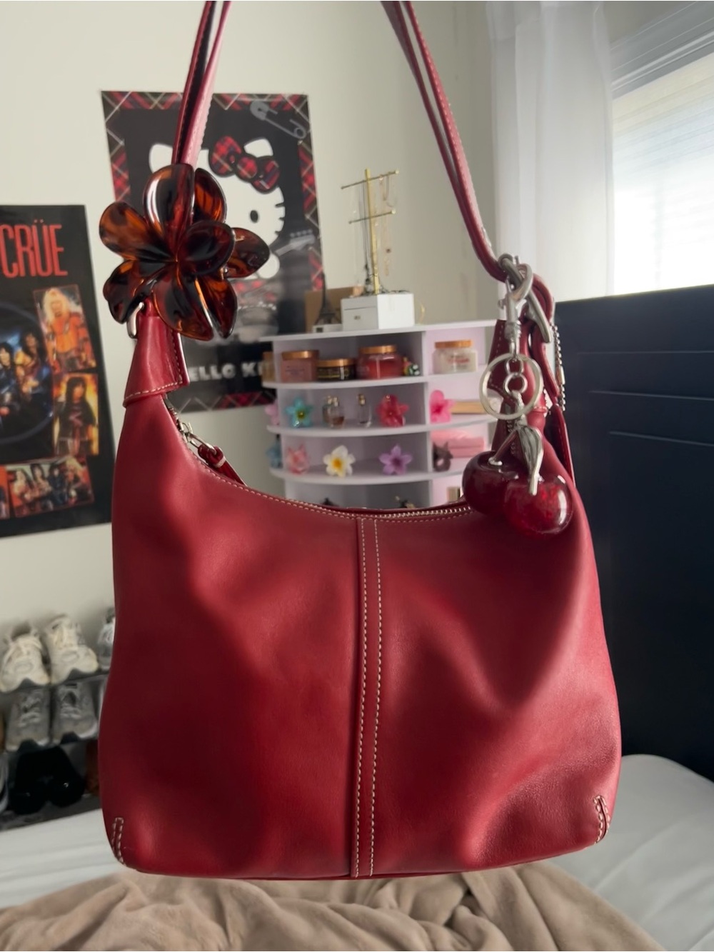 Vintage Coach Legacy Red Leather Bag